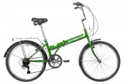 Велосипед 24' складной NOVATRACK TG зеленый, 6 ск. 24NFTG6SV.GN21 (2021) Бесплатная сборка