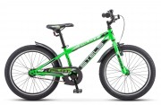 Велосипед 20' хардтейл STELS PILOT-200 Gent Чёрный/салатовый 2021, 11' Z010 LU088668