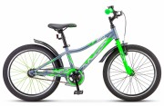 Велосипед 20' хардтейл STELS PILOT-210 Серый/салатовый 2021, 11'  Z010 LU088513