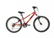 Велосипед 24' хардтейл FOXX DIFFER красный, 6 ск., 11' 24SHV.DIFFER.11RD21