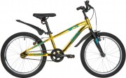 Велосипед 20' рама алюминий NOVATRACK PRIME золотой металлик, 1 ск., V-brake 207APRIME1V.GGD20