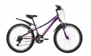 Велосипед 24' рама женская NOVATRACK VALIANT фиолетовый, 18 ск., 12' 24SH18V.VALIANT.12VL