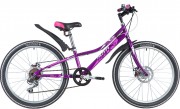 Велосипед 24' рама женская NOVATRACK ALICE тормоз V-brake, розовый, 6 ск., 12' 24SH6SD.ALICE.12PN21