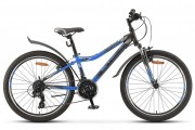Велосипед 24' хардтейл, рама алюминий STELS NAVIGATOR-410 V Чёрн./син. 20, 21ск., 12' V010(LU091557)