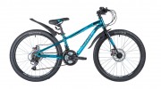 Велосипед 24' рама алюминий NOVATRACK PRIME синий металлик, диск, 18 ск., 11'