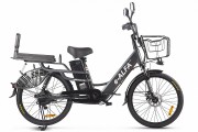 Электровелосипед 2-х колесный (велогибрид) GREEN CITY e-ALFA LUX темно-серый-2398