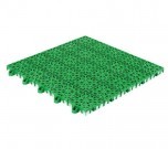 Покрытие универсальное VORTEX пластиковое, цв. зеленый, 1кв. м-9 плиток 05365