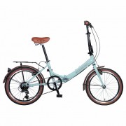 Велосипед NOVATRACK 20' суперскладной, AURORA светло-бирюзовый, 6 ск. 20 FAURORA 6 S.BL 5 (2015)