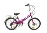 Велосипед STELS 20' складной, 6ск., PILOT-350 фиолетовый