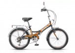 Велосипед STELS 20' складной, 6ск., PILOT-350 черный/оранжевый