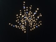 Дерево светодиодное ST Сакура LED т.бел.+бел.вспыш.,1,5м, черн.пр. 5м,с трансфор. 24В IP44, BLEDA144-11WW WF