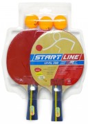 Набор для настольного тенниса START LINE 2 ракетки-Level 200+3 мяча-Club Select  61-300