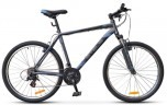 Велосипед STELS 26' хардтейл, NAVIGATOR-500 V антрацитовый/синий, 21 ск., 18' (2017)