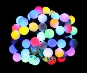 Гирлянда RL LED 50-шариков, 7,5м, автосмена цвета RGB, соедин. до 15шт. IP65 RL-T7,5-50C-23B-B/RGB