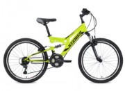 Велосипед STINGER HIGHLANDER 24', 14' двухподвес, зеленый 24 SFV.HILANDER 14 GN 8 (2018)
