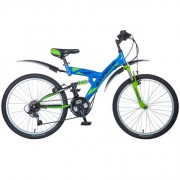 Велосипед STINGER BANZAI 24' двухподвес, синий, 14' 24 SFV.BANZAI.14 BL 8 (2018)