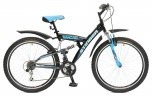 Велосипед STINGER BANZAI 26' двухподвес, синий, 16' 26 SFV.BANZAI.16 BL8 (2018)