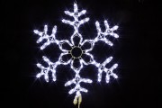 Снежинка WN LED дюралайт, 60см, белая, мерцающая, соед., IP 65 7110-60W