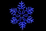 Снежинка WN LED дюралайт, 86см, синяя, мерцающая, соед., IP 65 9105-86B