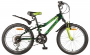 Велосипед NOVATRACK FLYER 20' хардтейл, зеленый, 12 ск. 20SH 12V.FLYER.GN 7 (2017)