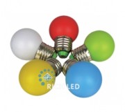 Лампа RL для гирлянды Белт-лайт LED 45 1W  E 27, RGB RL-BL-E27-G45-RGB
