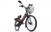 Электровелосипед 2-х колесный (велогибрид) Eltreco e-ALFA brown-0210