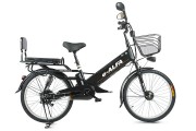 Электровелосипед 2-х колесный (велогибрид) Eltreco e-ALFA GL dark grey-0248