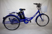 Электровелосипед 3х-колесный Иж-Байк Фермер 24', 250 W, 36В/12Ah гелиевая, синий металлик