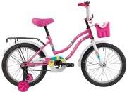 Велосипед 18' NOVATRACK TETRIS розовый+ корзина 181 TETRIS.PN 20 (2020)