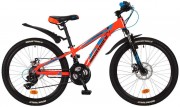 Велосипед 24' хардтейл, рама алюм. NOVATRACK EXTREME диск,оранж.,21ск.,13' 24 AHD.EXTREME.13 OR 9 (2019)