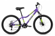 Велосипед 24' хардтейл, рама женская, алюм. ALTAIR AL 24 D фиолетово-зеленый RBKN91647003 (2019)