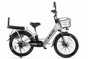 Электровелосипед 2-х колесный (велогибрид) GREEN CITY e-ALFA Fat Серебристый-2161