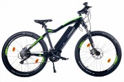 Электровелосипед 2-х колесный (велогибрид) LEISGER MI5 black/green-0129