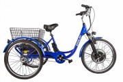 Электровелосипед 3-х колесный (грузовой) CROLAN 500W blue-1925