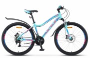 Велосипед 26' рама женская STELS MISS-5000 D диск, мятный, 21 ск., 17' (2020) V010 LU084565