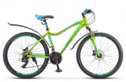 Велосипед 26' рама женская, алюминий STELS MISS-6000 D диск, жёлт./зелён., 21 ск., 17' V010 LU083856