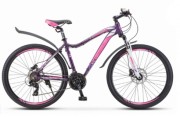 Велосипед 27,5' хардтейл, рама алюм. STELS MISS-7500 D темно-пурпурный, 21 ск., 16' V010 LU093845 (2020)