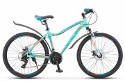 Велосипед 26' рама женская, алюминий STELS MISS-6000 MD диск, голубой, 21 ск., 15' (2019)