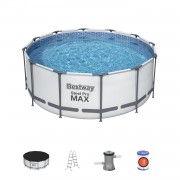 Бассейн каркасный Bestway 56420 (56088) SteelPro 366*122см ФИЛЬТР-НАСОС, ЛЕСТНИЦА, ТЕНТ
