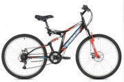 Велосипед 26' двухподвес FOXX FREELANDER черный, 18' 26SFD.FREELD.18BK0 (2020)