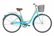 Велосипед 28' дорожный FOXX VINTAGE зеленый, передняя корзина, 18' 28SHC.VINTAGE.18GN1 (2021) Бесплатная сборка