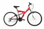 Велосипед 26' двухподвес MIKADO Explorer V-brake, красный,18' 26SFV.EXPLORER.18RD1 (2021) Бесплатная сборка