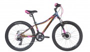 Велосипед 24' хардтейл, рама алюм. NOVATRACK KATRINA V-br, фиол. 21ск.,10' 24AHD.KATRINA.10GVL20