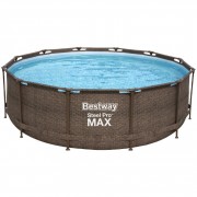 Бассейн каркасный BESTWAY Steel Pro Max 366х122см Ротанг 10250л, фил.-насос 2006л/ч, л 5617U BW