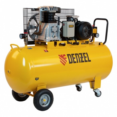 Компрессор воздушный DENZEL BCI 3000-T/200 3,0 кВт, 200 л, 530 л/мин., ременной привод 58119