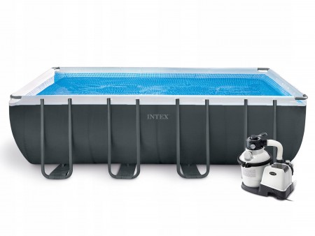 Бассейн на опорах INTEX Ultra XTR Frame 549х274х132см, 17203л, песч.фил.-нас. 4500л\ч, лестн 26356