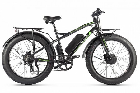 Электровелосипед 2-х колесный (велогибрид) VOLTECO BIGCAT DUAL NEW Черный-2307