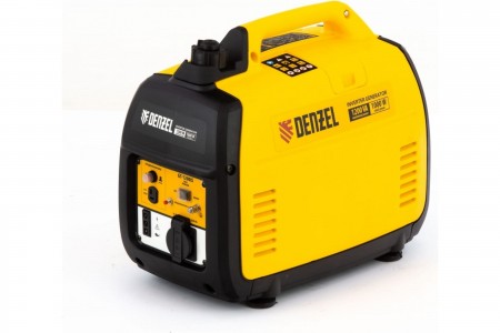 Генератор инверторный DENZEL GT-1200 iS 1,2 кВт, 230 В, закрытый корпус, ручной старт 94701