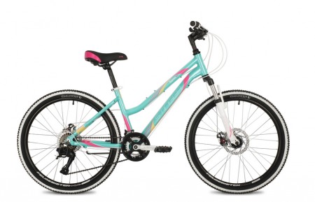 Велосипед 24' рама женская, алюминий STINGER LAGUNA D диск, зеленый, 14' 24AHD.LAGUNAD.14GN2
