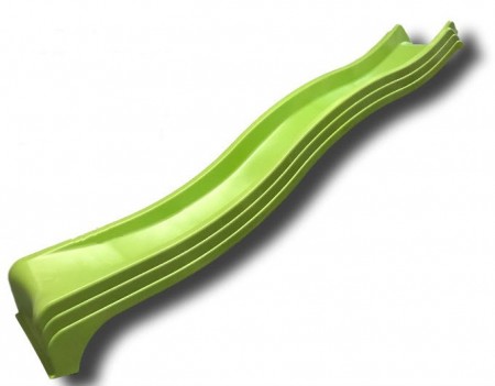 Горка-скат для игровых комплексов ИЗЕО S-Line пластиковая 3 м, зеленая